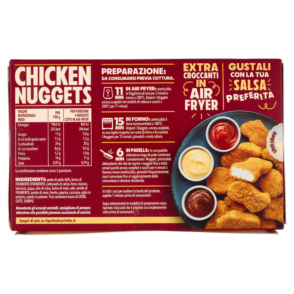 DELIZIE DI POLLO NUGGETS FINDUS SURGELATI 12PZ SCATOLA 250G - 1
