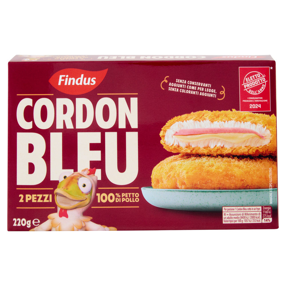 DELIZIE DI POLLO CORDON BLEU FINDUS X2 SCATOLA 220G - 6