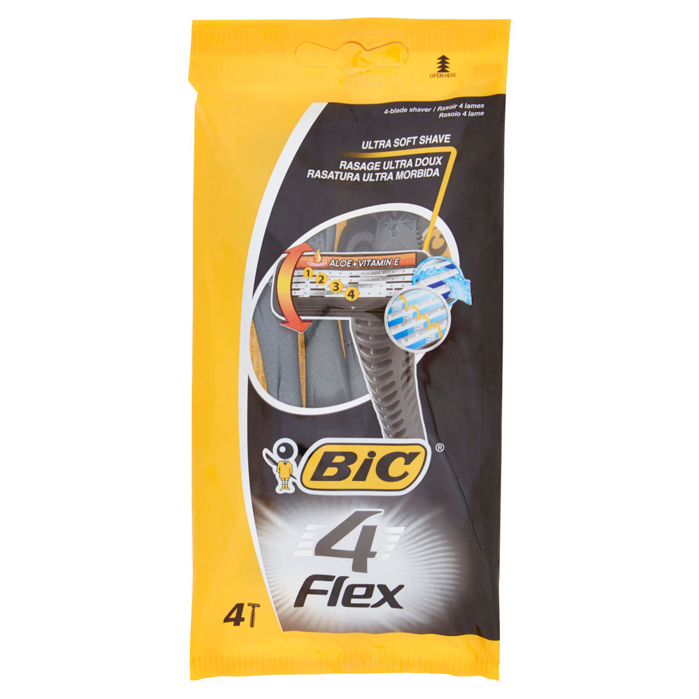 RASOIO BIC FLEX 4  BLISTER 4PZ - 0