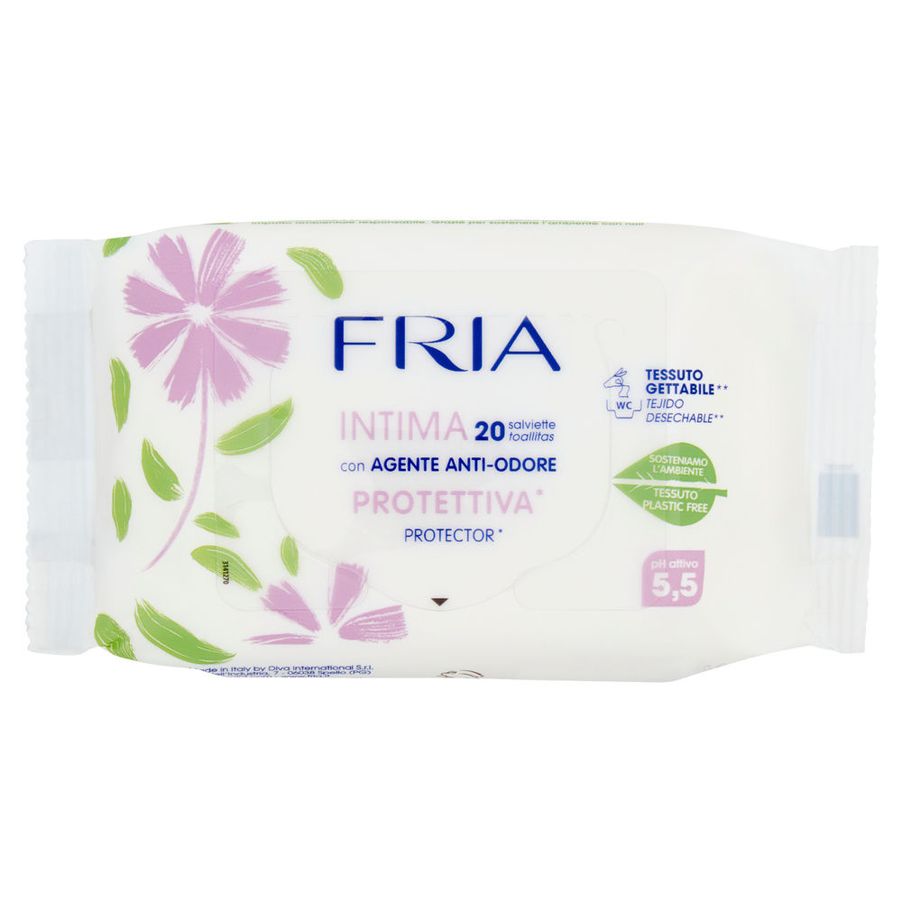 SALVIETTINE FRIA INTIMA BIODEGRADABILE FLOW-PACK PZ.20 - 0