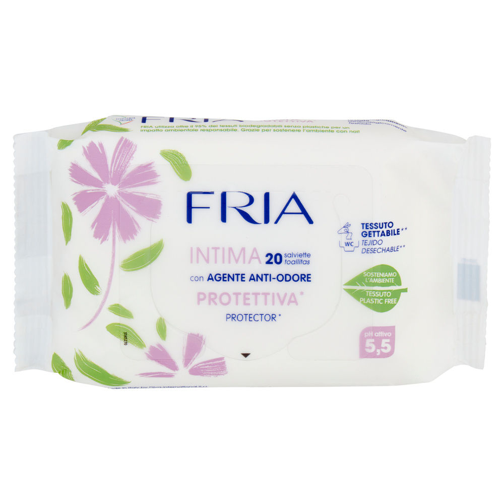 SALVIETTINE FRIA INTIMA BIODEGRADABILE FLOW-PACK PZ.20 - 2