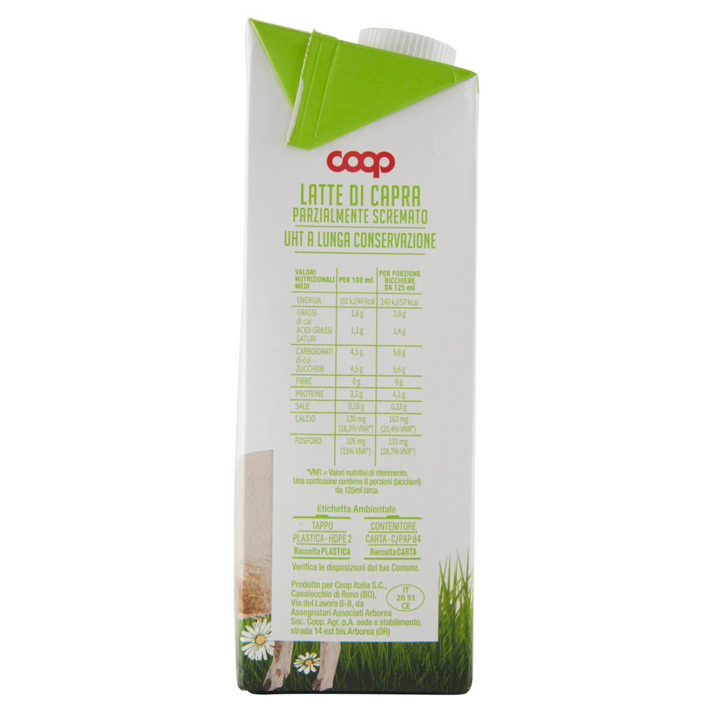 LATTE DI CAPRA UHT PS COOP TETRA SQUARE 1L - 17