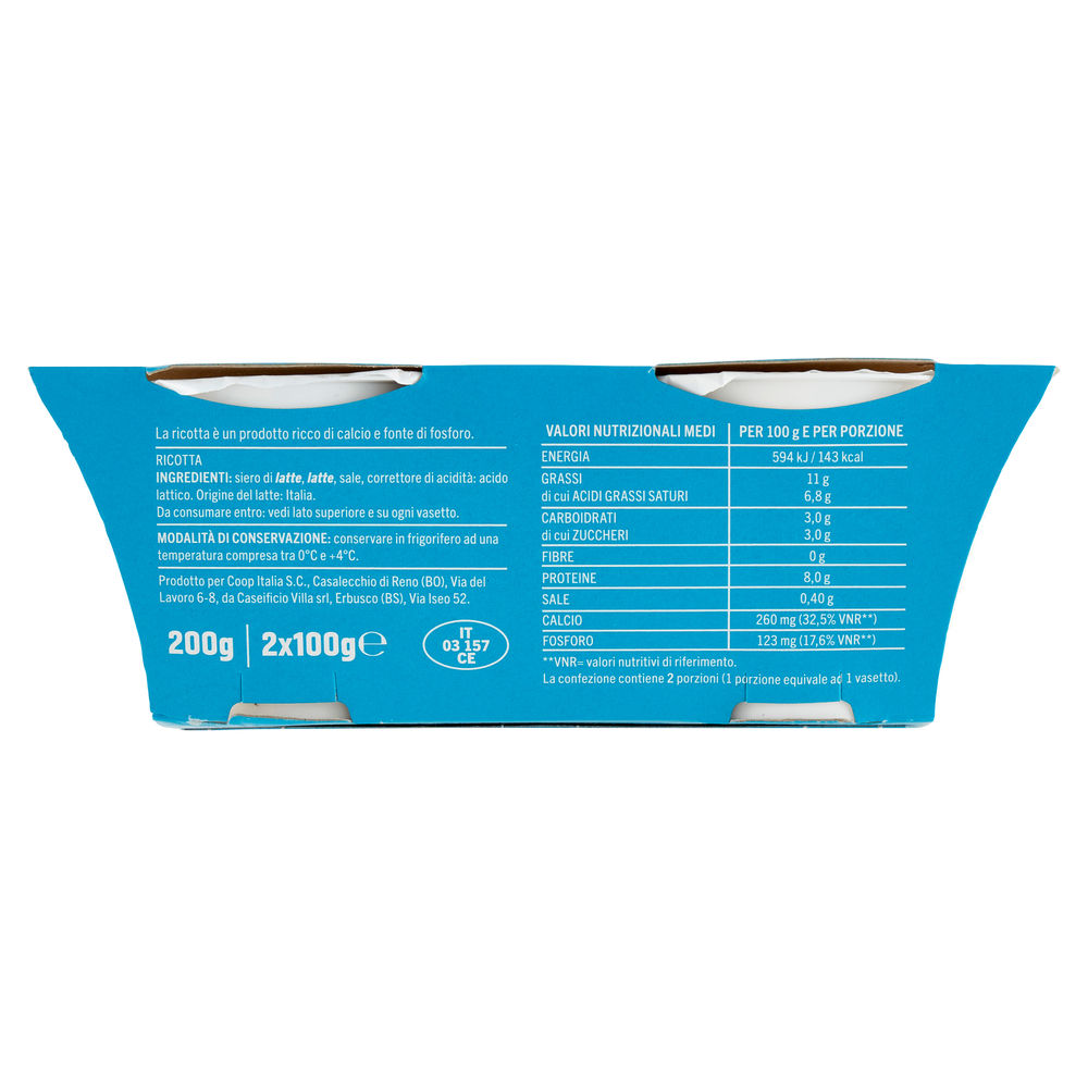 RICOTTINE COOP VASCHETTA 100 X2 G 200 - 2