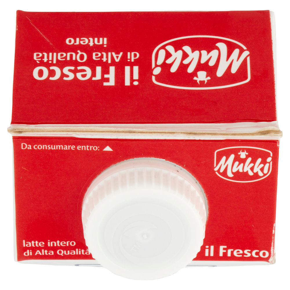 LATTE FRESCO INTERO ALTA QUALITA' MUKKI 100% TOSCANO TETRA TOP 1 L - 6