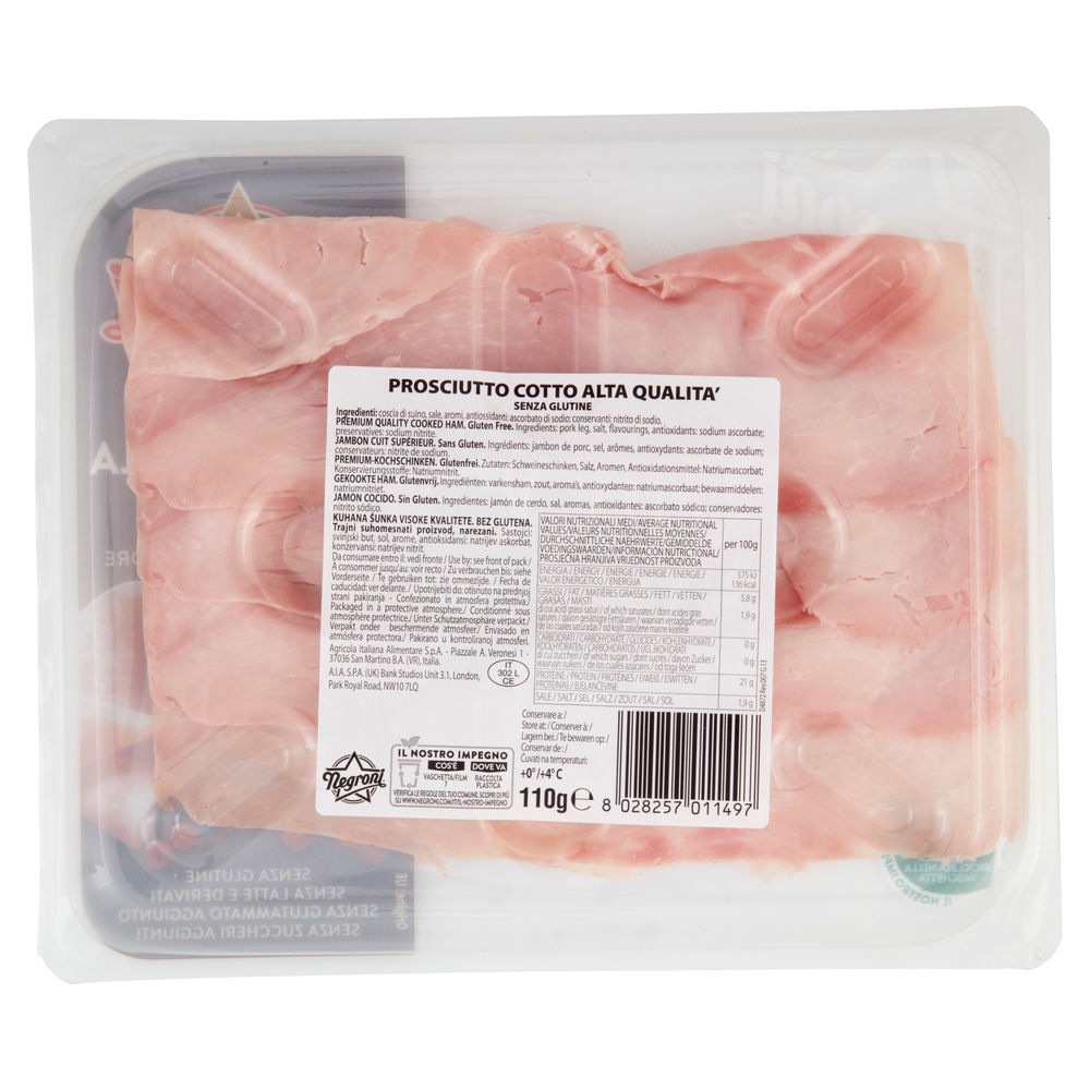 PROSCIUTTO COTTO ALTA QUALITA'  STELLA NEGRONI G 110 - 1