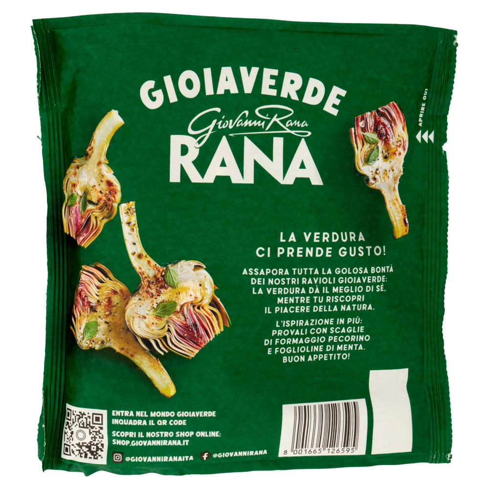 RAVIOLI AI CARCIOFI GIOIAVERDE RANA SACCHETTO G 250 - 1