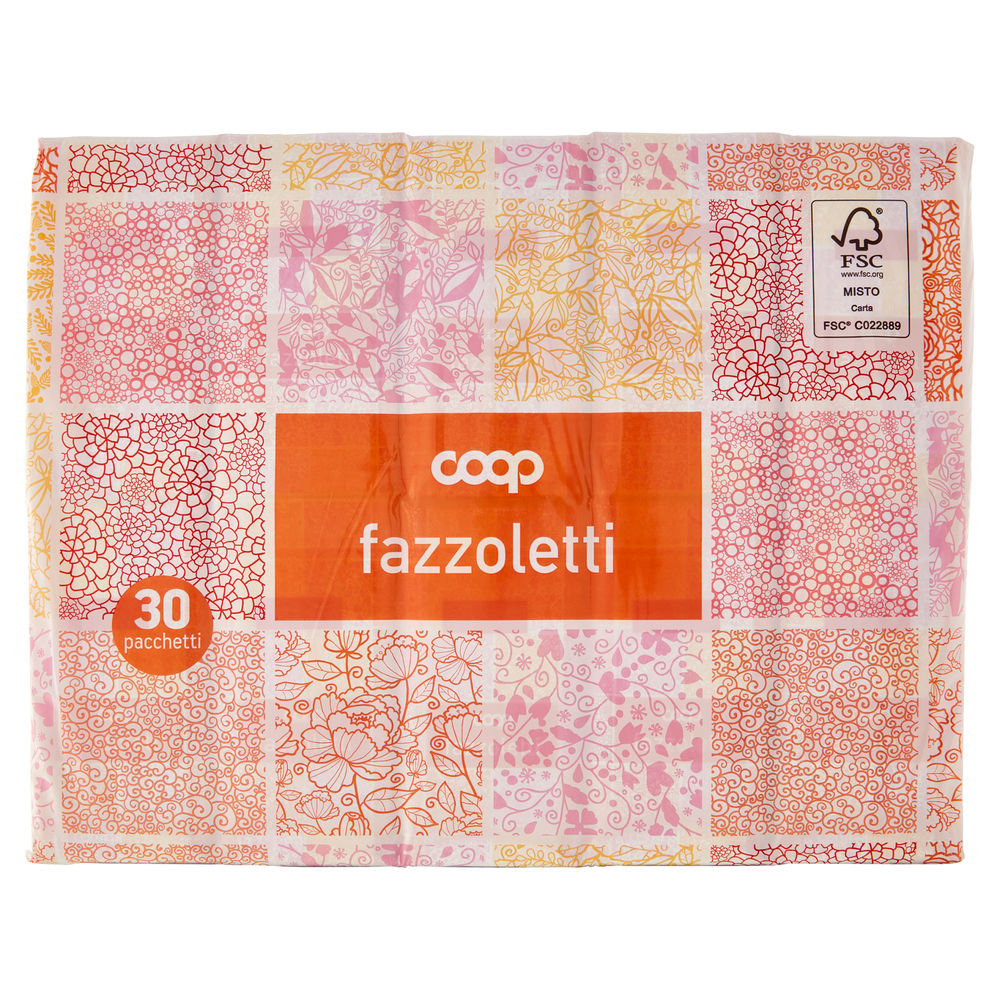 Fazzoletti di carta coop fsc 4veli  9x pz.30