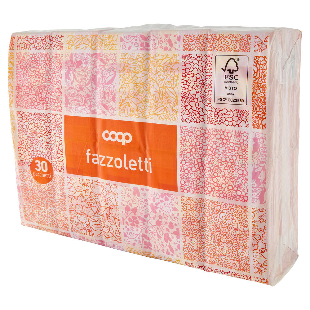 FAZZOLETTI DI CARTA COOP FSC 4VELI  9X PZ.30 - 6