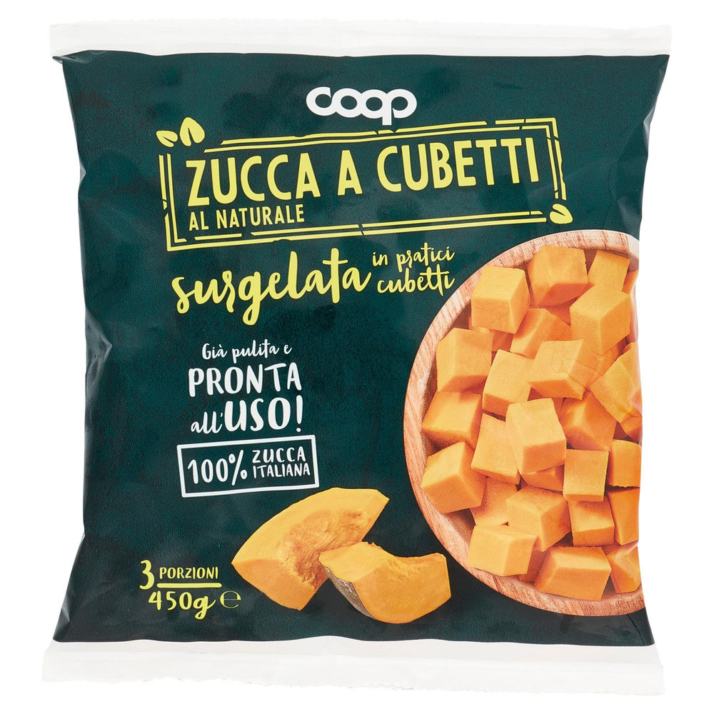 ZUCCA A CUBETTI AL NATURALE SURGELATA COOP BUSTA G 450 - 3