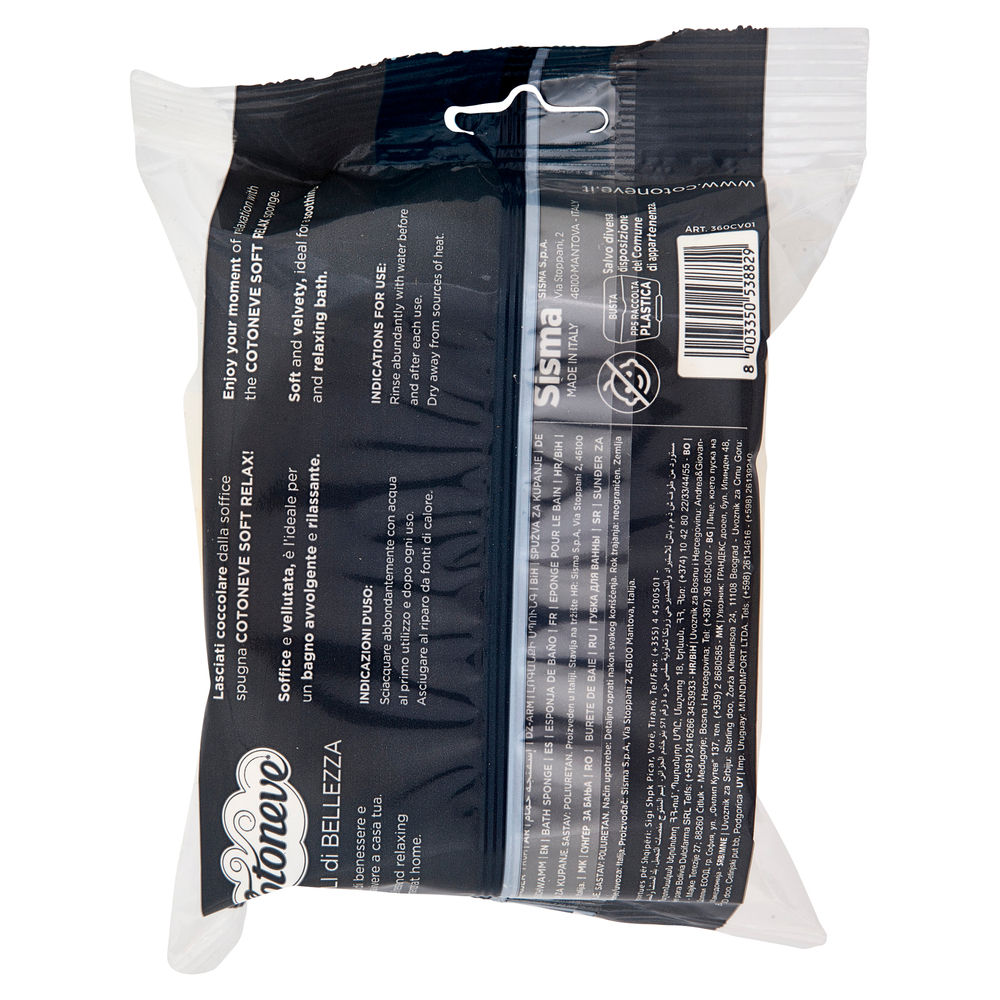 SPUGNA BAGNO COTONEVE  SOFT RELAX PZ 1 - 1