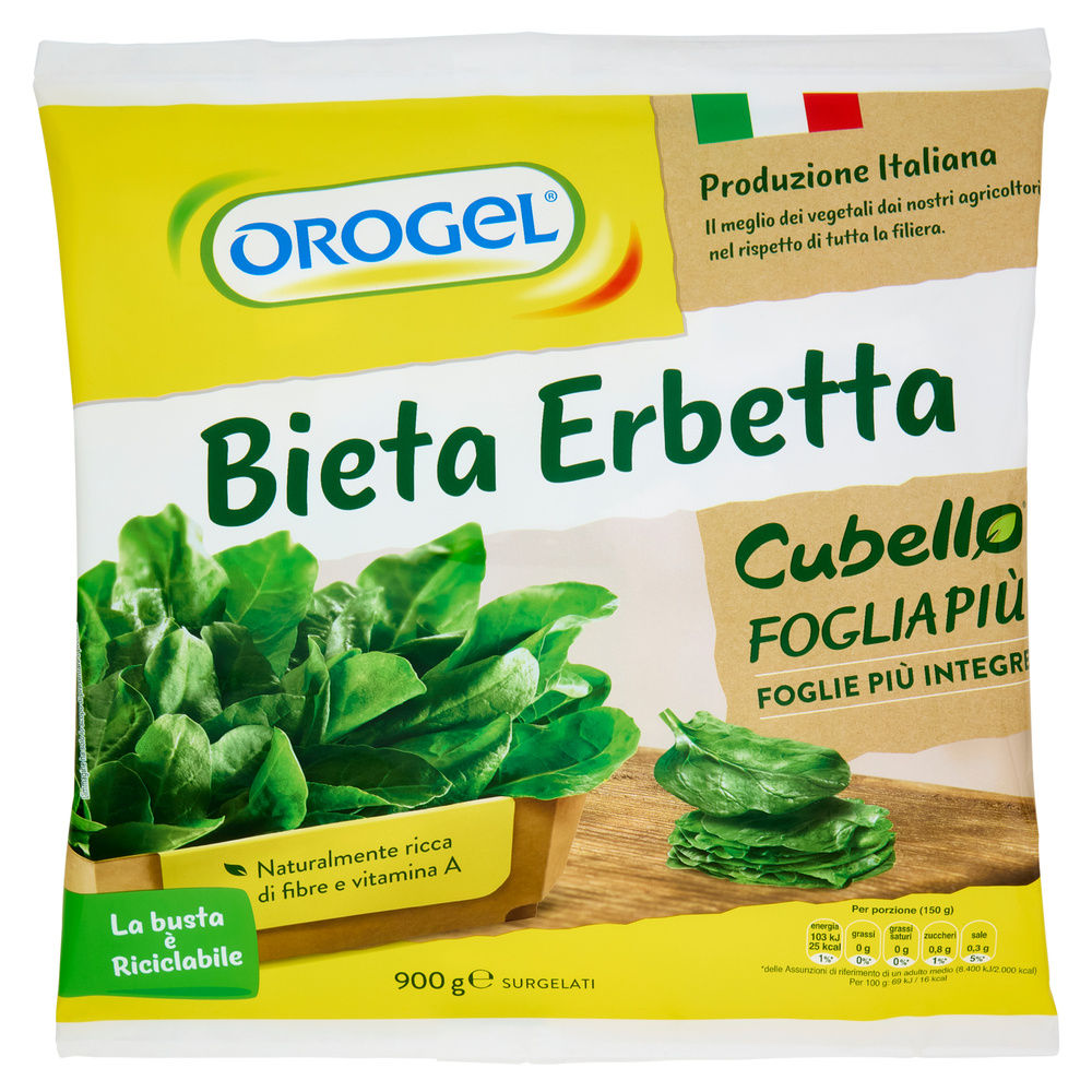 Bieta erbetta cubello foglia piu' orogel gr 900