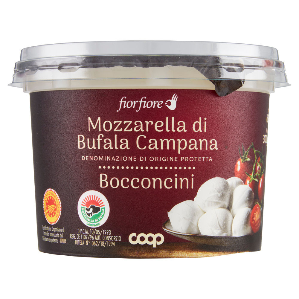 MOZZARELLA BUFALA CAMPANA DOP BOCCONCINI FIOR FIORE COOP 640 G SGOCC. 300 G - 4