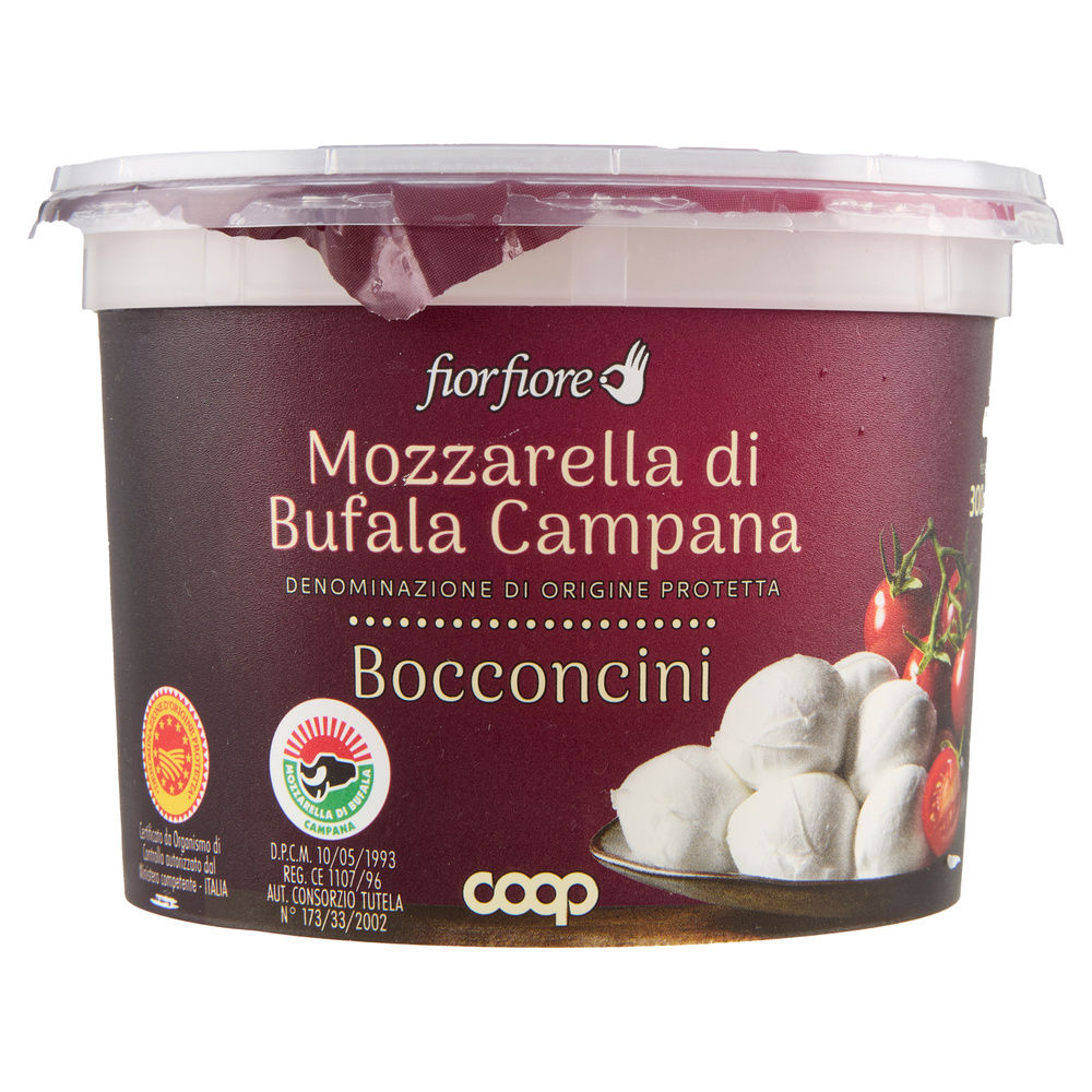 MOZZARELLA BUFALA CAMPANA DOP BOCCONCINI FIOR FIORE COOP 640 G SGOCC. 300 G - 15