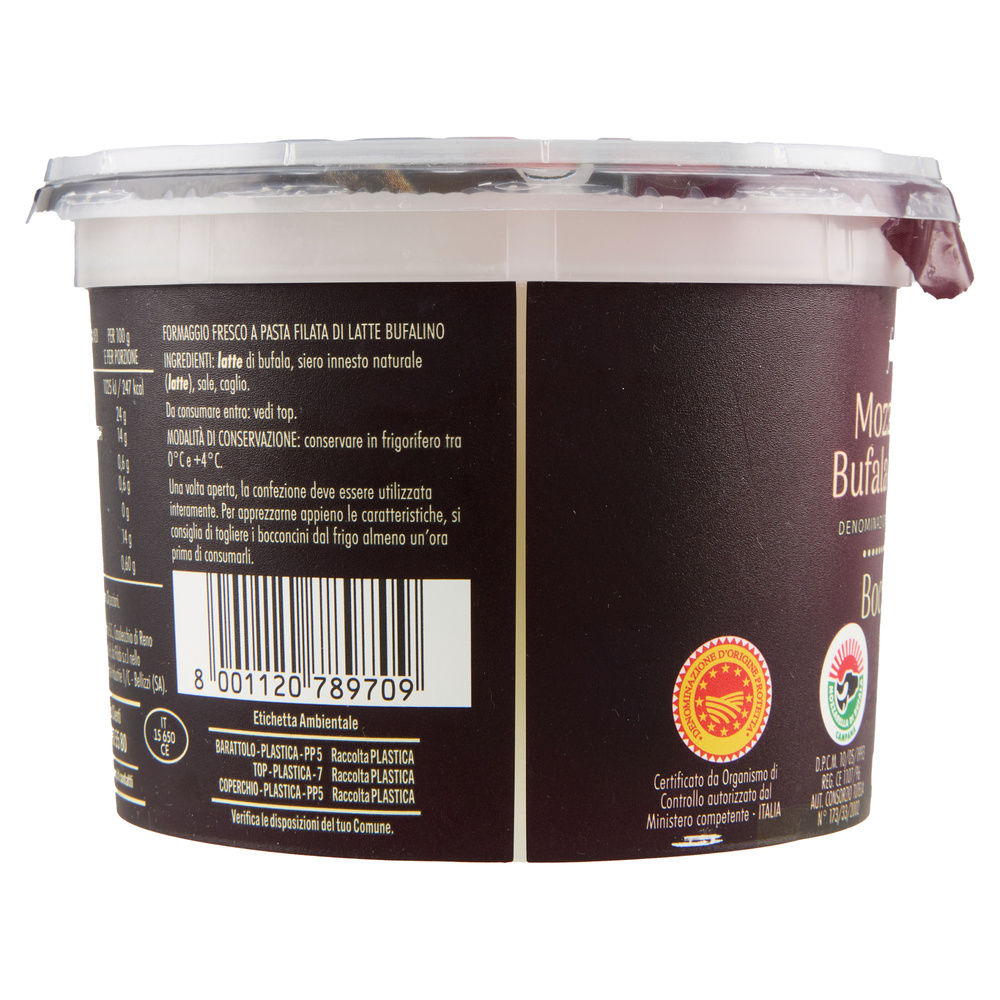 MOZZARELLA BUFALA CAMPANA DOP BOCCONCINI FIOR FIORE COOP 640 G SGOCC. 300 G - 13