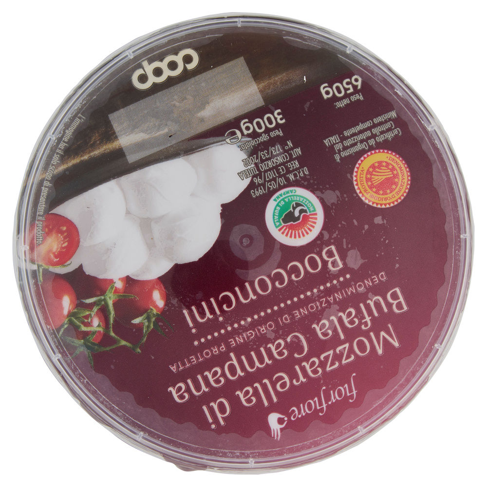 MOZZARELLA BUFALA CAMPANA DOP BOCCONCINI FIOR FIORE COOP 640 G SGOCC. 300 G - 11