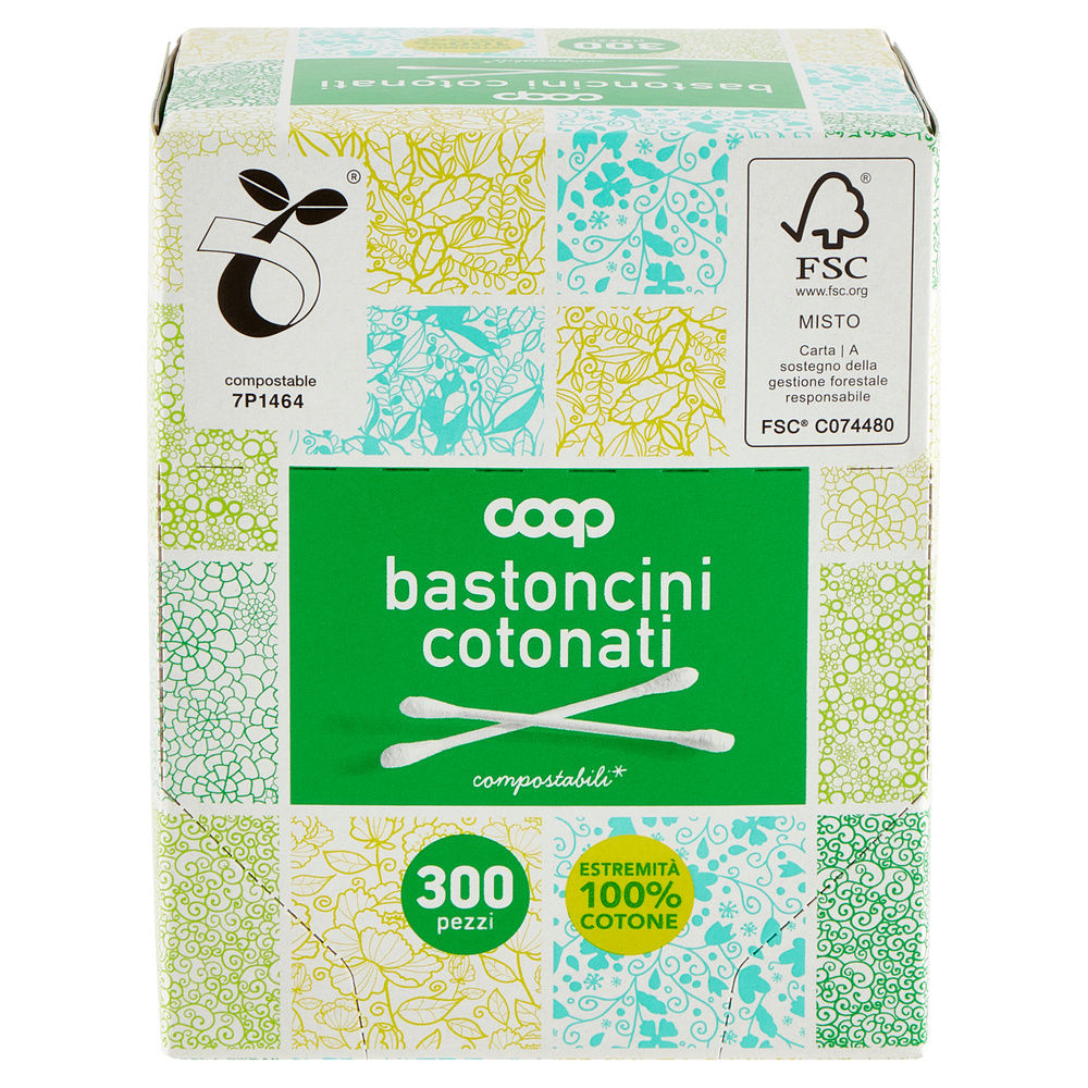 BASTONCINI COTONATI MONOUSO COOP BIODEGRADABILI PZ.300 - 4
