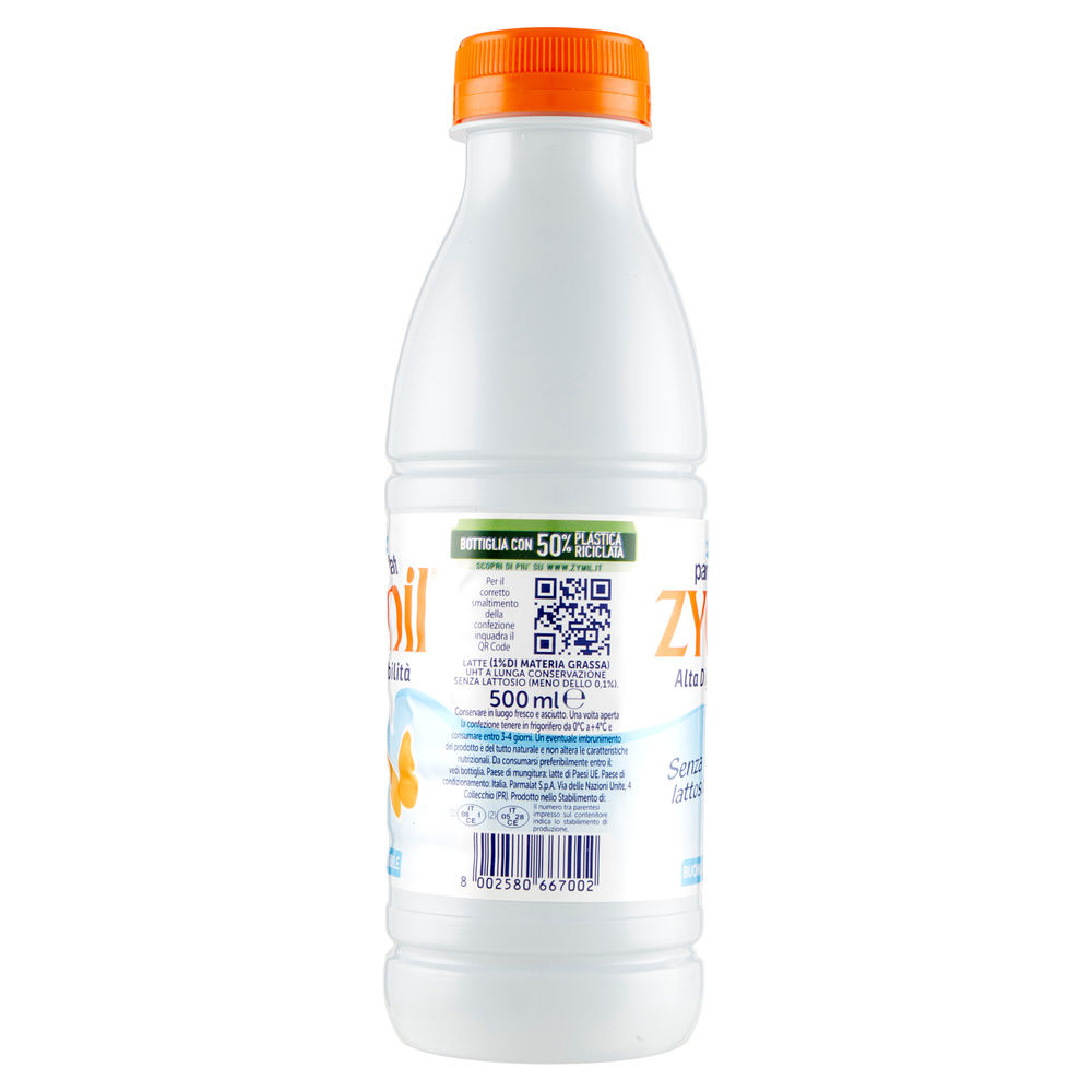 LATTE UHT PS ZYMIL SENZA LATTOSIO PARMALAT BTG ML 500 - 2