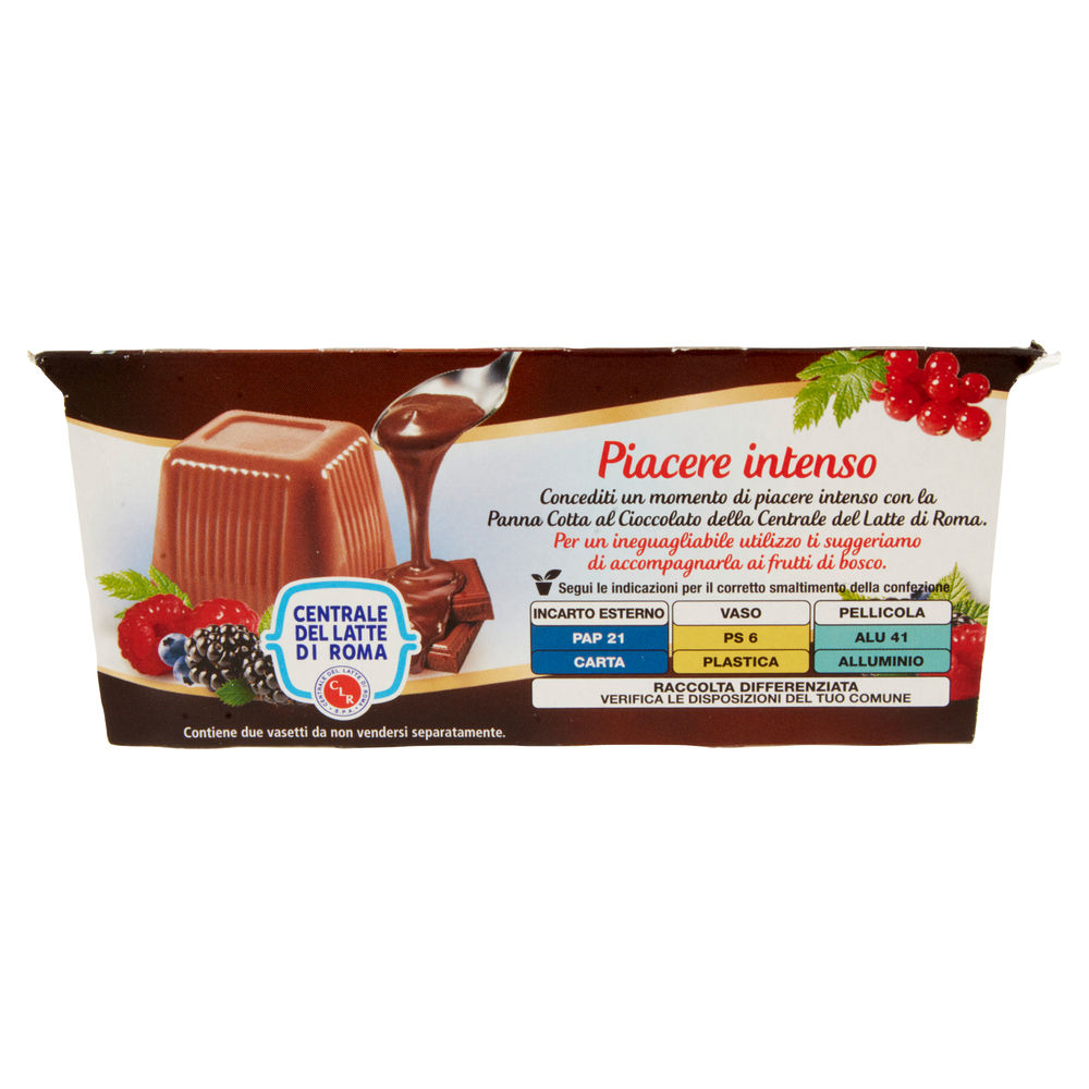 PANNA COTTA CIOCCOLATO CENTRALE DEL LATTE DI ROMA 200G - 1