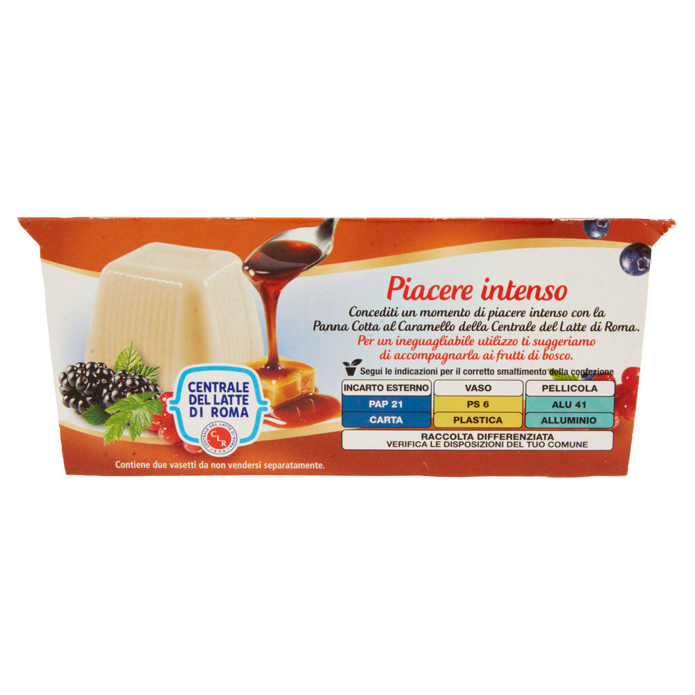 PANNA COTTA CARAMELLO CENTRALE DEL LATTE DI ROMA 200G - 1