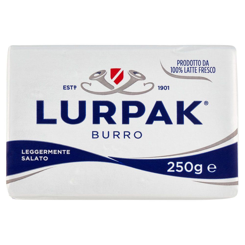 BURRO DANESE LURPAK LEGGERMENTE SALATO PANETTO 250 G - 0