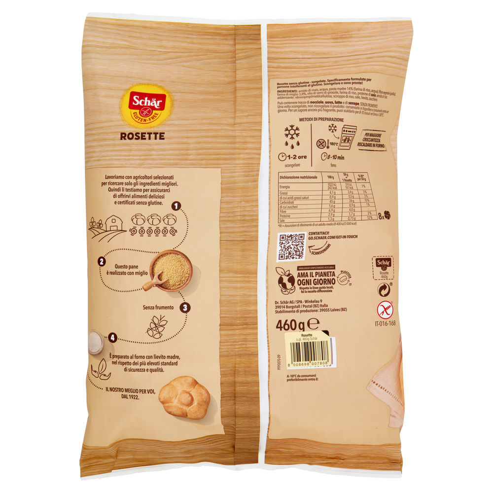 ROSETTE SENZA GLUTINE SCHAR SACCHETTO PZ 8 G 460 - 1