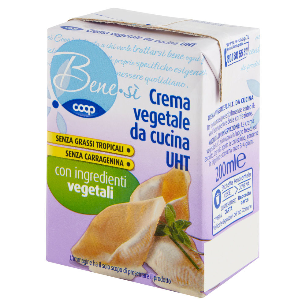 PREPARATO VEGETALE UHT DA CUCINA BENE-SÌ COOP BRIK ML 200 - 7
