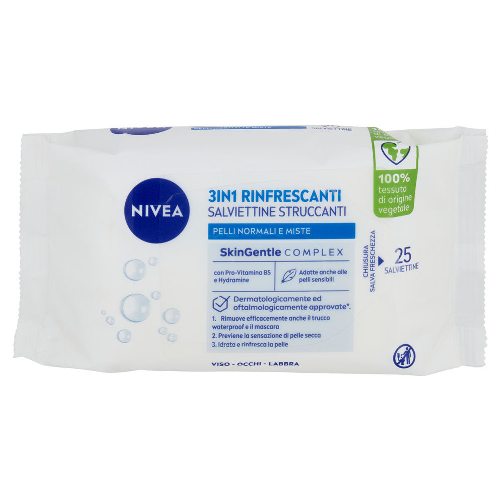 SALVIETTE STRUCCANTI RINFRESCANTI NIVEA PEZZI 25 - 2