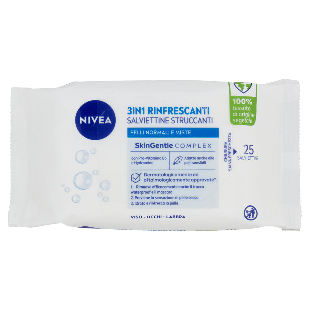 SALVIETTE STRUCCANTI RINFRESCANTI NIVEA PEZZI 25 - 3