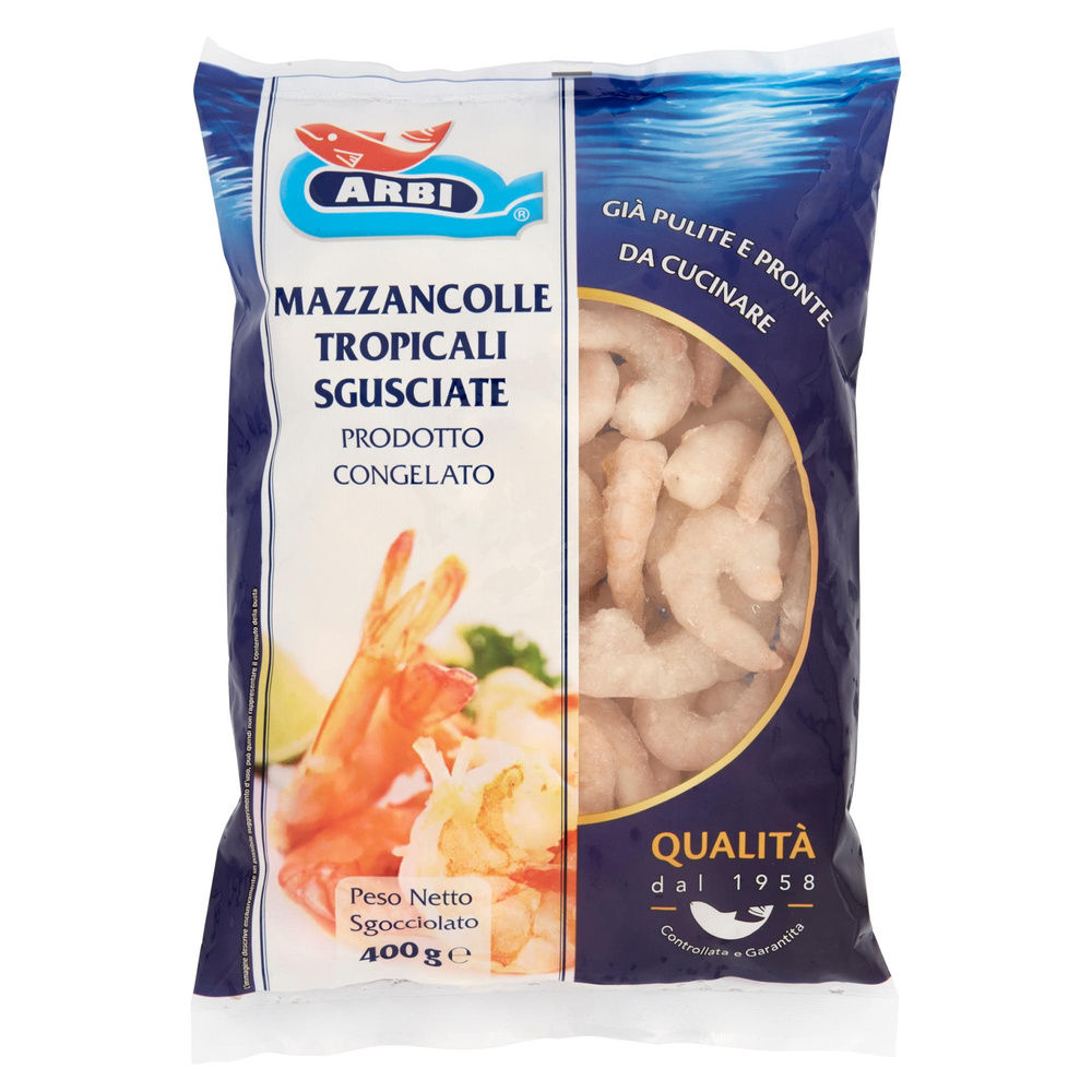 MAZZANCOLLE TROPICALI SGUSCIATI ARBI BUSTA G 400 - 2