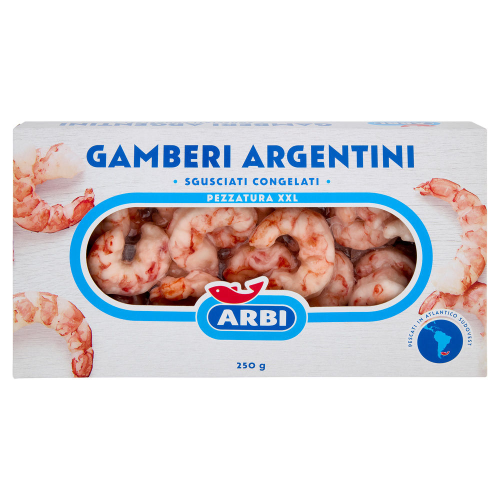 GAMBERI SGUSCIATI ARGENTINI ARBI SCATOLA G 250 - 2