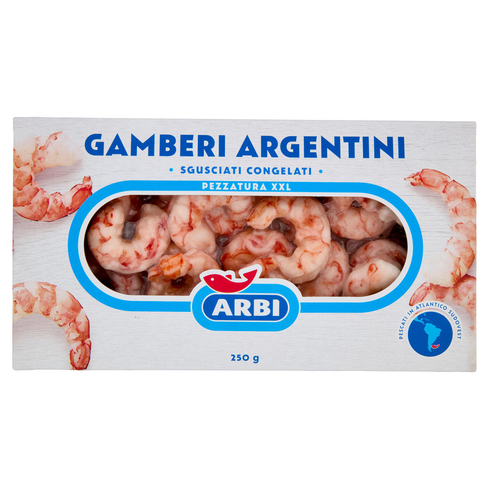 GAMBERI SGUSCIATI ARGENTINI ARBI SCATOLA G 250 - 7