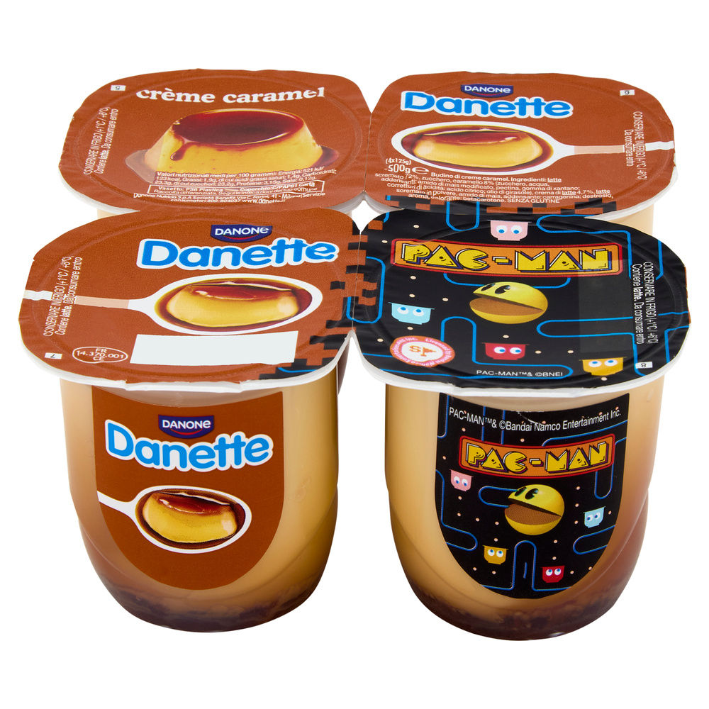 BUDINO DANETTE DANONE CREME CARAMEL 4X125 G - 2