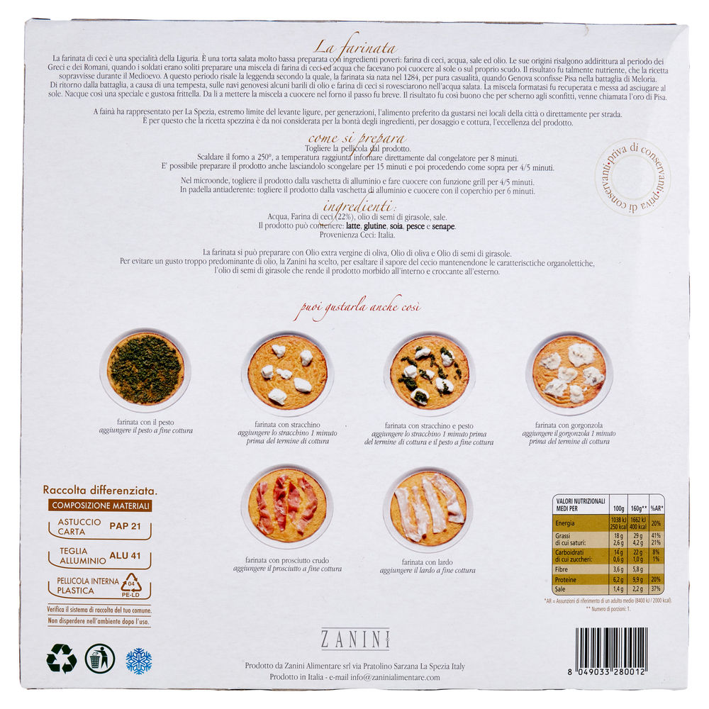 FARINATA DI CECI ZANINI 320G - 1