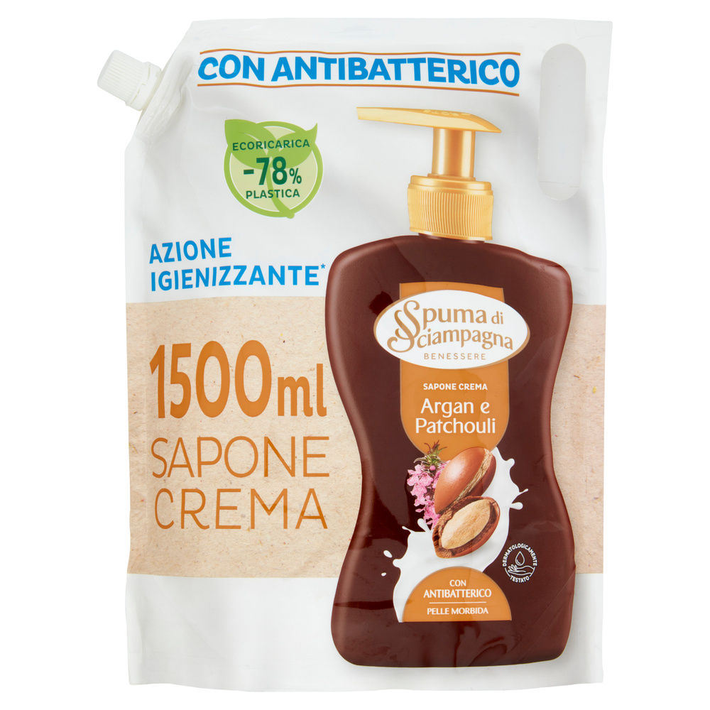 ECORICARICA SAPONECREMA ARGAN SPUMA DI SCIAMPAGNA FLOW-PACK ML.1500 - 3