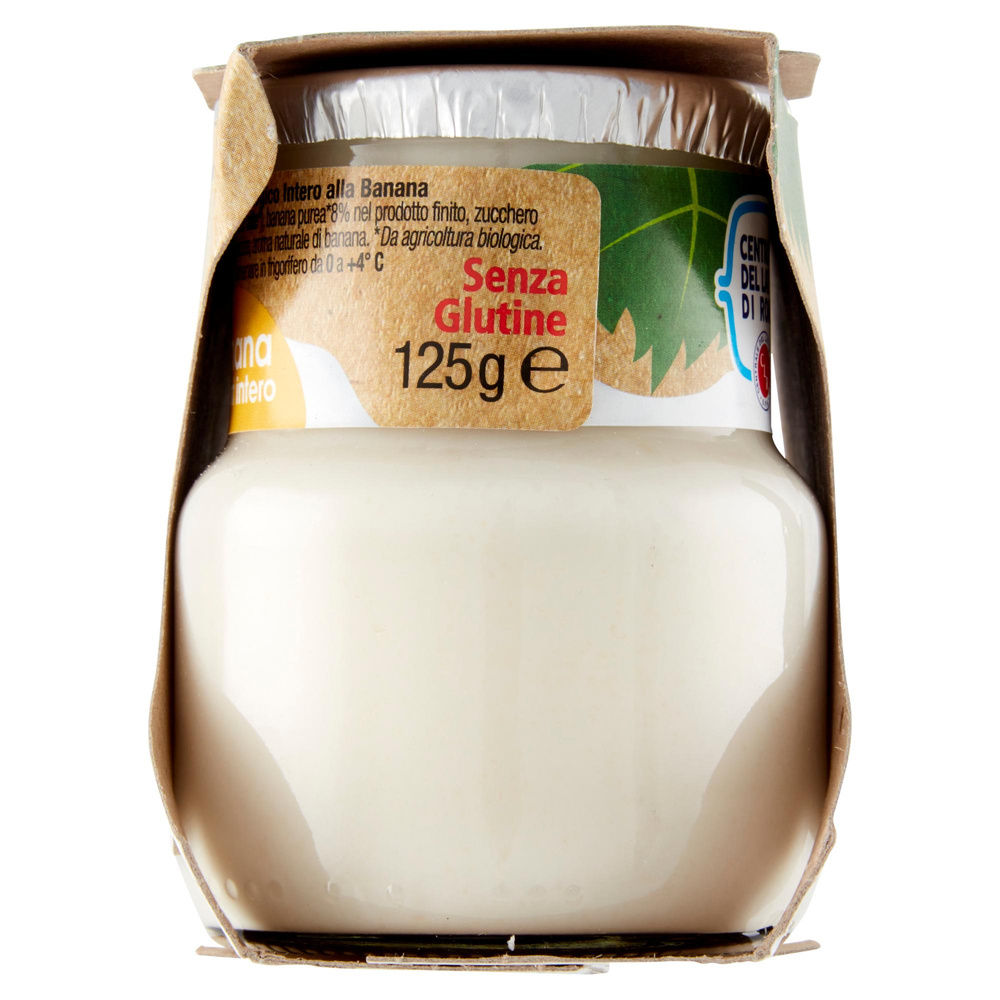 YOGURT INTERO BANANA BIO CENTRALE DEL LATTE ROMA SPA 2X125G - 6