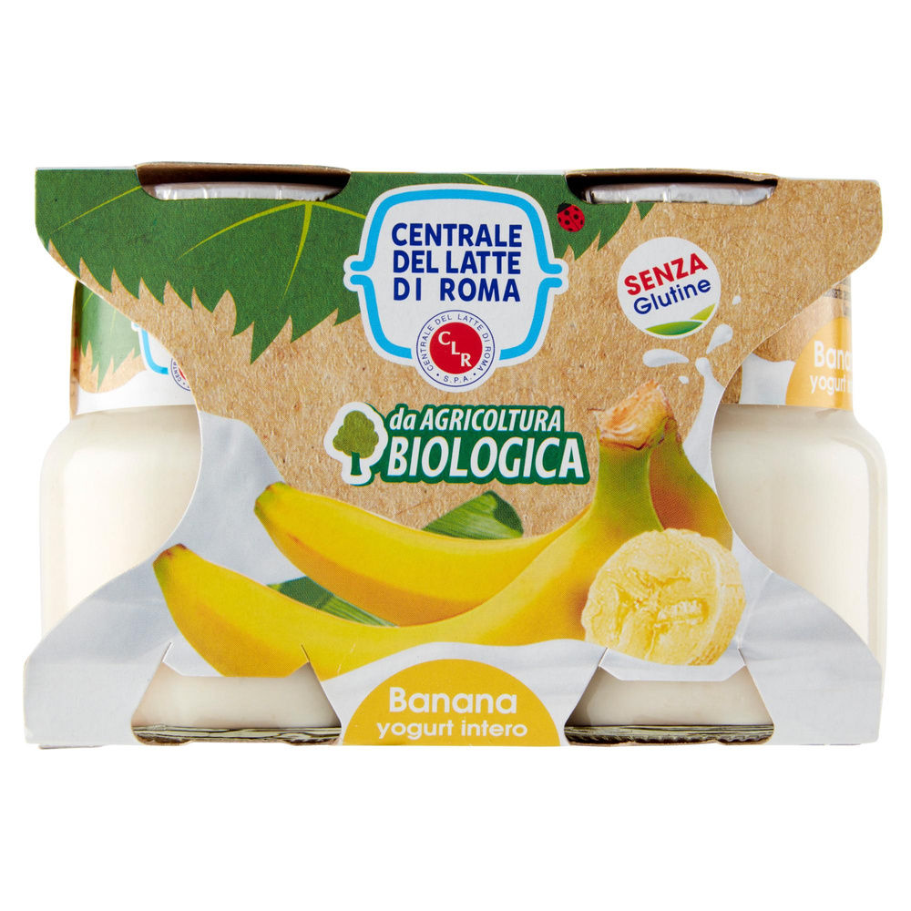 YOGURT INTERO BANANA BIO CENTRALE DEL LATTE ROMA SPA 2X125G - 4
