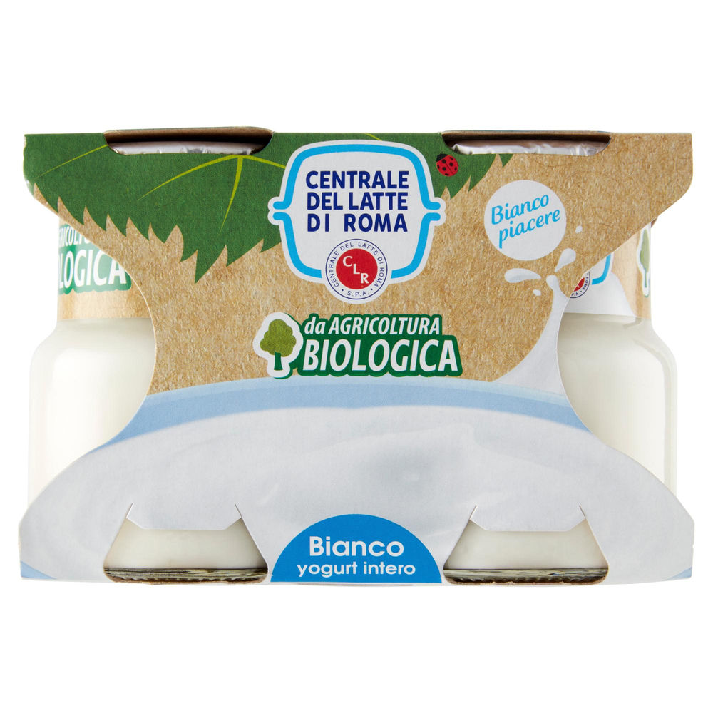 YOGURT INTERO BIANCO BIO CENTRALE DEL LATTE ROMA SPA 2X125G - 0