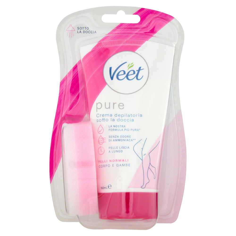 CREMA DEPILATORIA SOTTO LA DOCCIA VEET PURE PELLI NORMALI ML 150 - 2