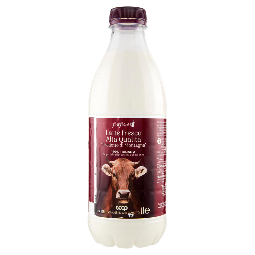 LATTE FRESCO DI MONTAGNA ALTA QUALITA' FIOR FIORE COOP BTG PET L 1 - 1