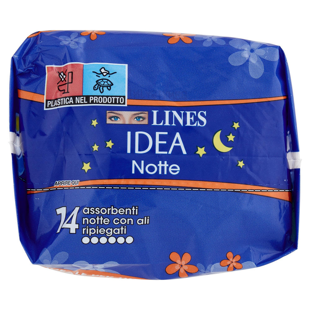 ASSORBENTI LINES IDEA NOTTE RIPIEGATO EXTRA LUNGO PZ.14 - 6