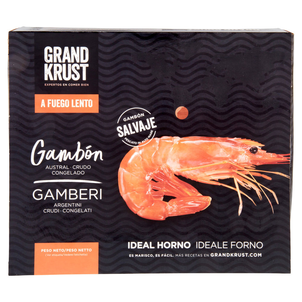 GAMBERI ARGENTINI CRUDI PEZZATURA GRANDE GRAND KRUST SCATOLA KG 1 - 5