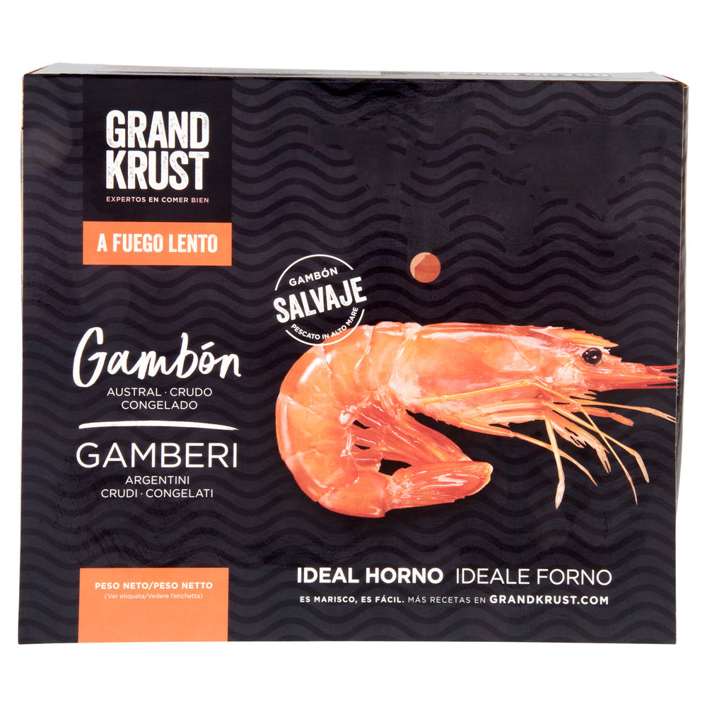GAMBERI ARGENTINI CRUDI PEZZATURA GRANDE GRAND KRUST SCATOLA KG 1 - 9