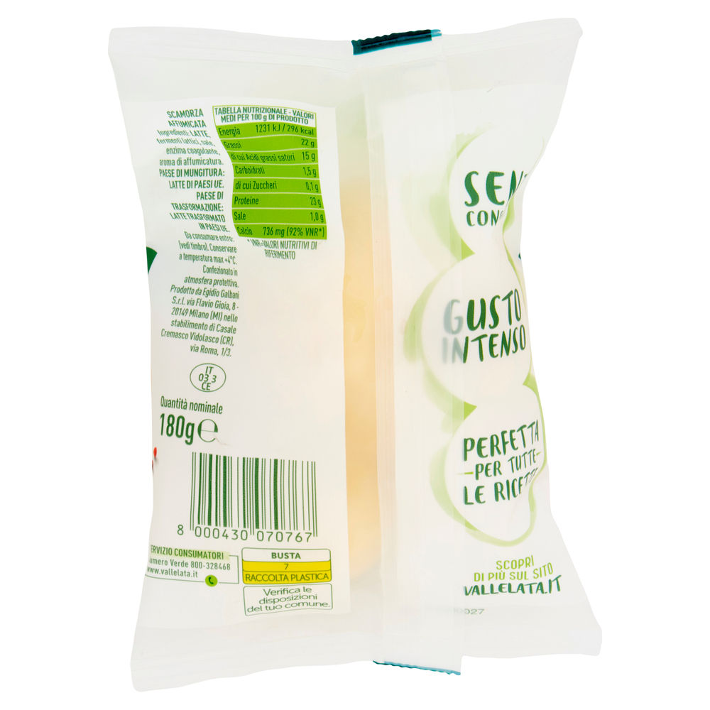 SCAMORZA VALLELATA AFFUMICATA FLOW PACK G 180 - 1
