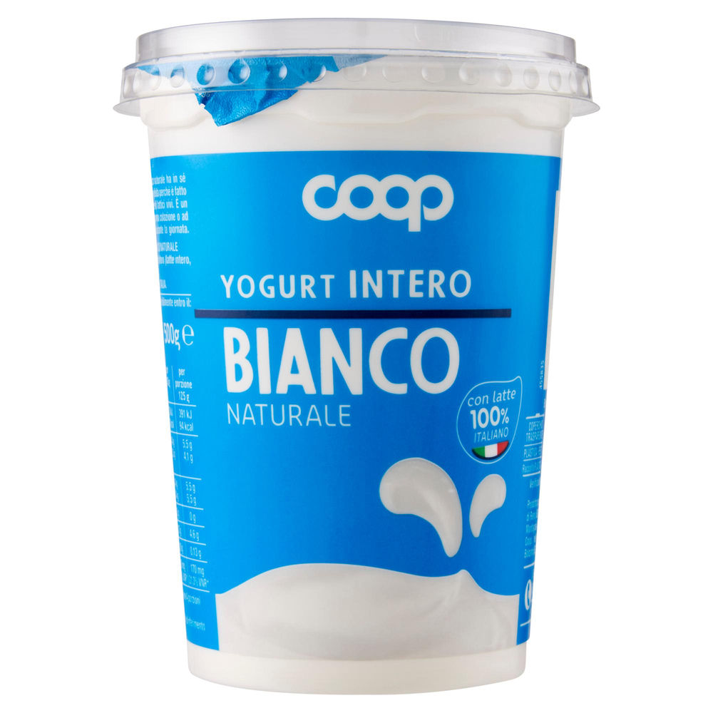 YOGURT INTERO BIANCO COOP VASETTO G 500 - 1