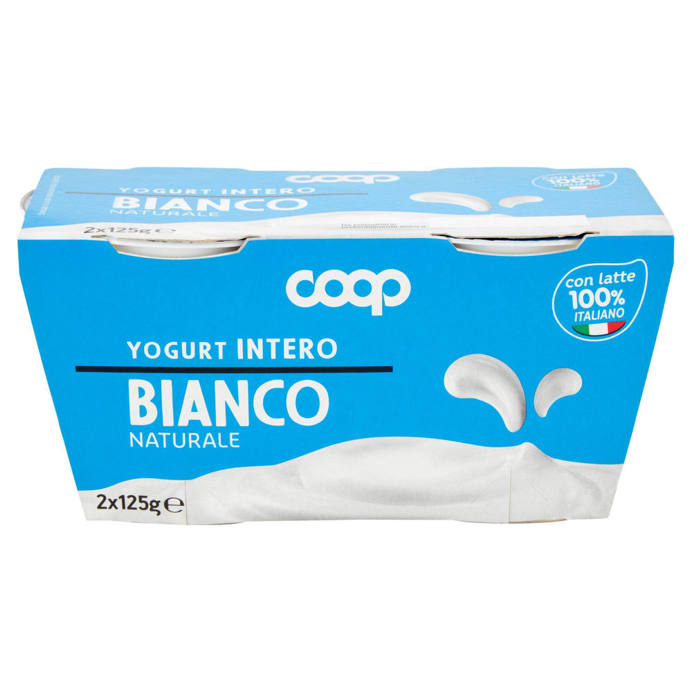 YOGURT INTERO BIANCO COOP G 125X2 - 10