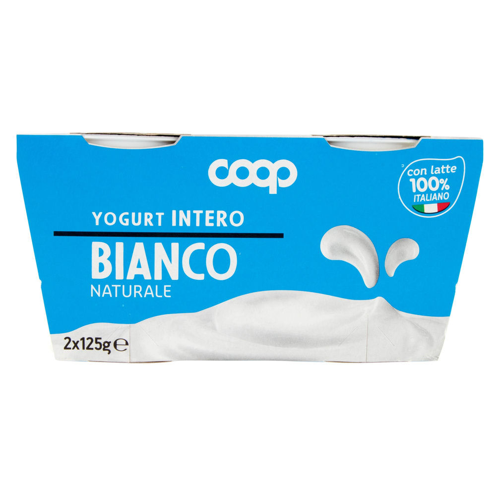 YOGURT INTERO BIANCO COOP G 125X2 - 6