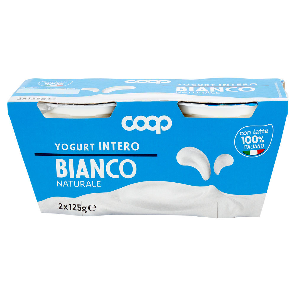 YOGURT INTERO BIANCO COOP G 125X2 - 16