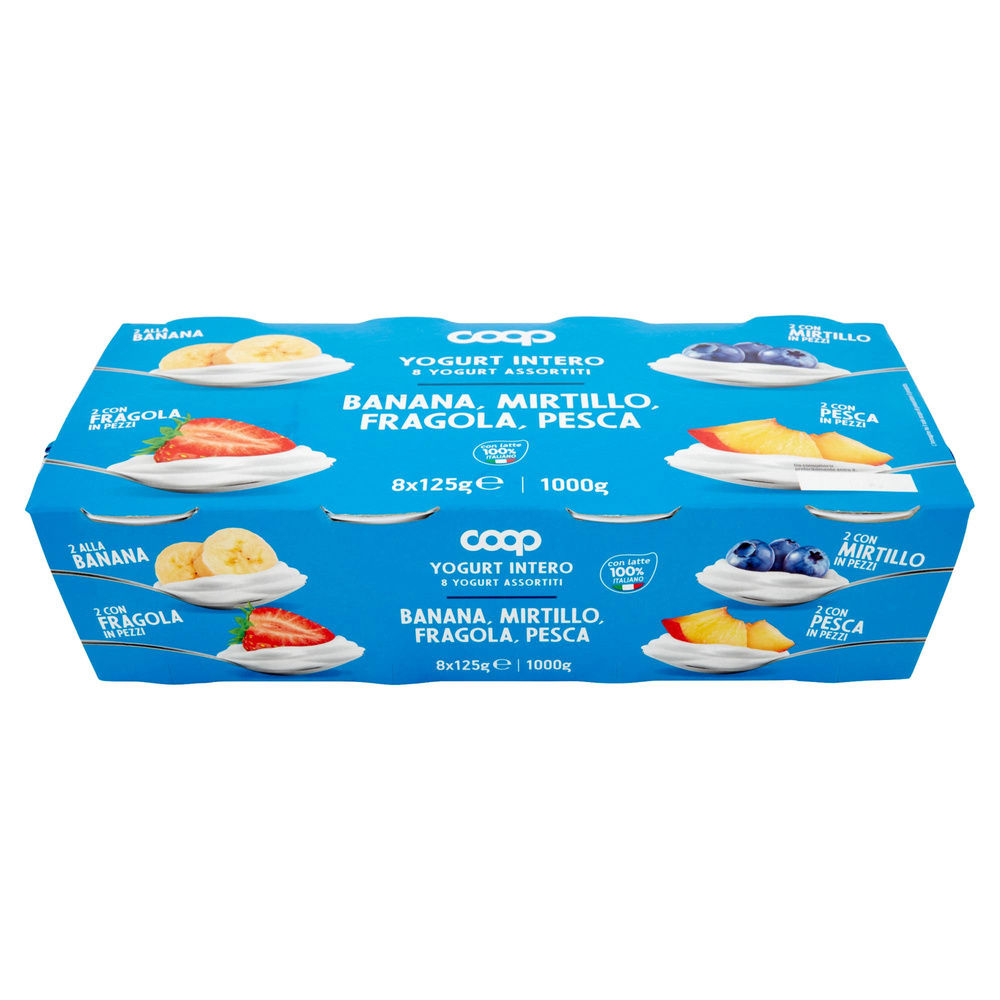 YOGURT INTERO GUSTI ASSORTITI FRUTTA COOP G 125X8 - 2