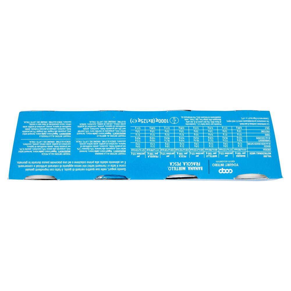 YOGURT INTERO GUSTI ASSORTITI FRUTTA COOP G 125X8 - 4