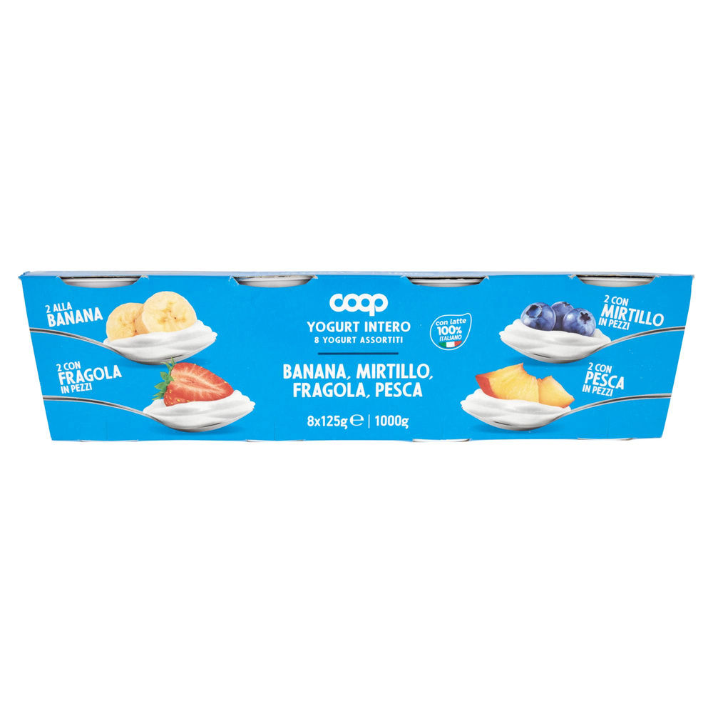 YOGURT INTERO GUSTI ASSORTITI FRUTTA COOP G 125X8 - 5